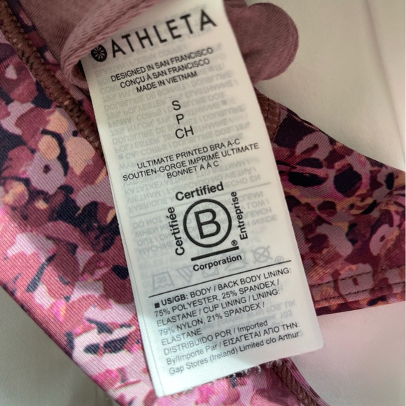Athleta Ultimate Bra, Dynamic Leopard, Size Small for A-C - Picture 4 of 4